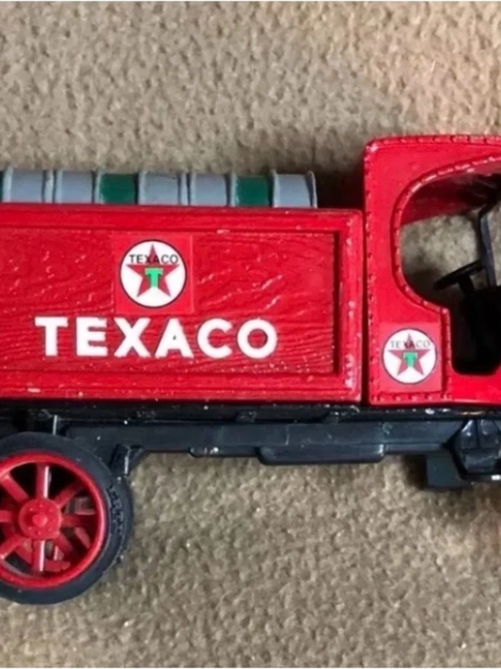 Vintage 1992 Ertl Texaco 1925 Kenworth Stake Truck Coin Bank Die cast